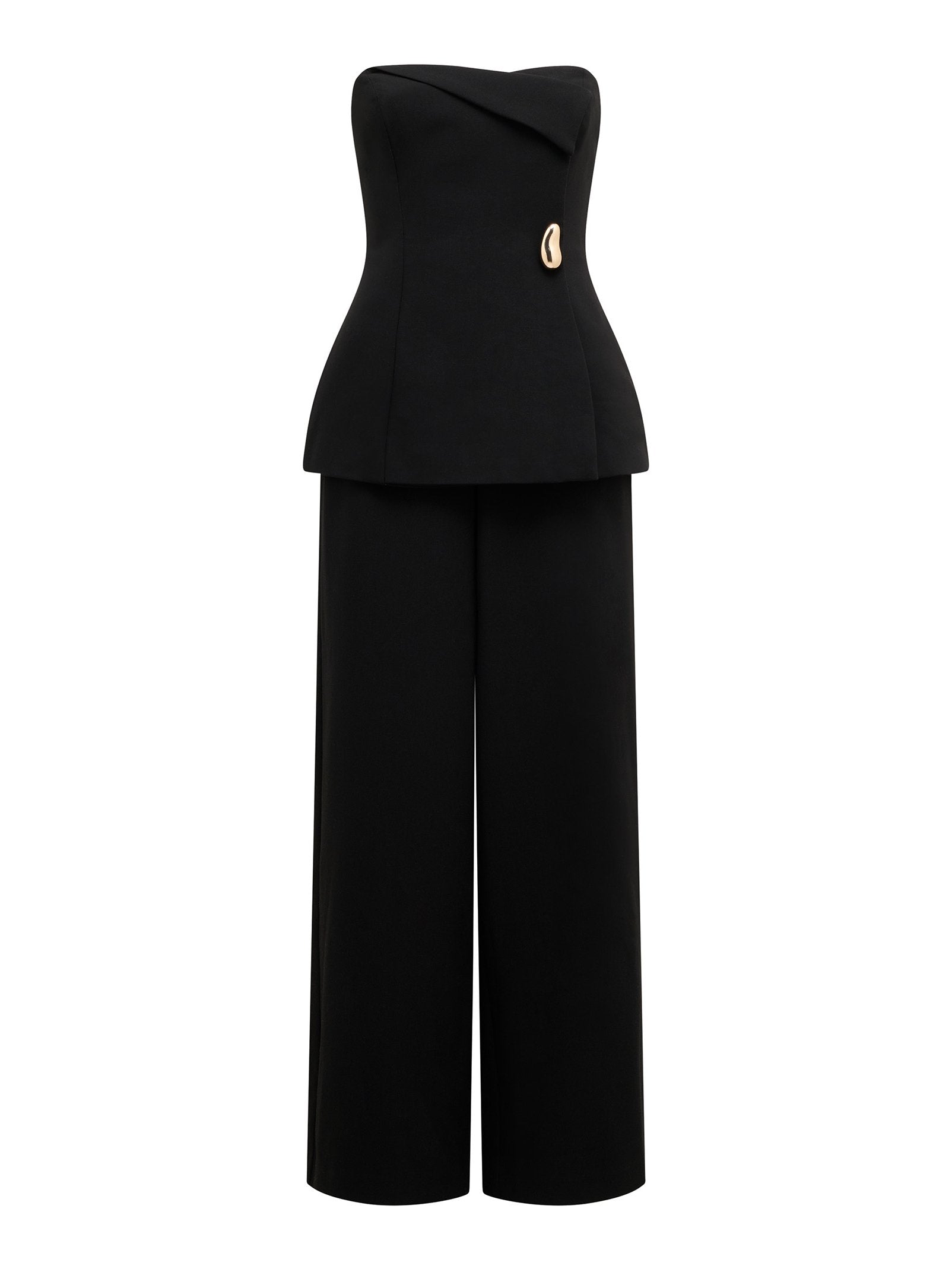 Joanna Petite Strapless Jumpsuit