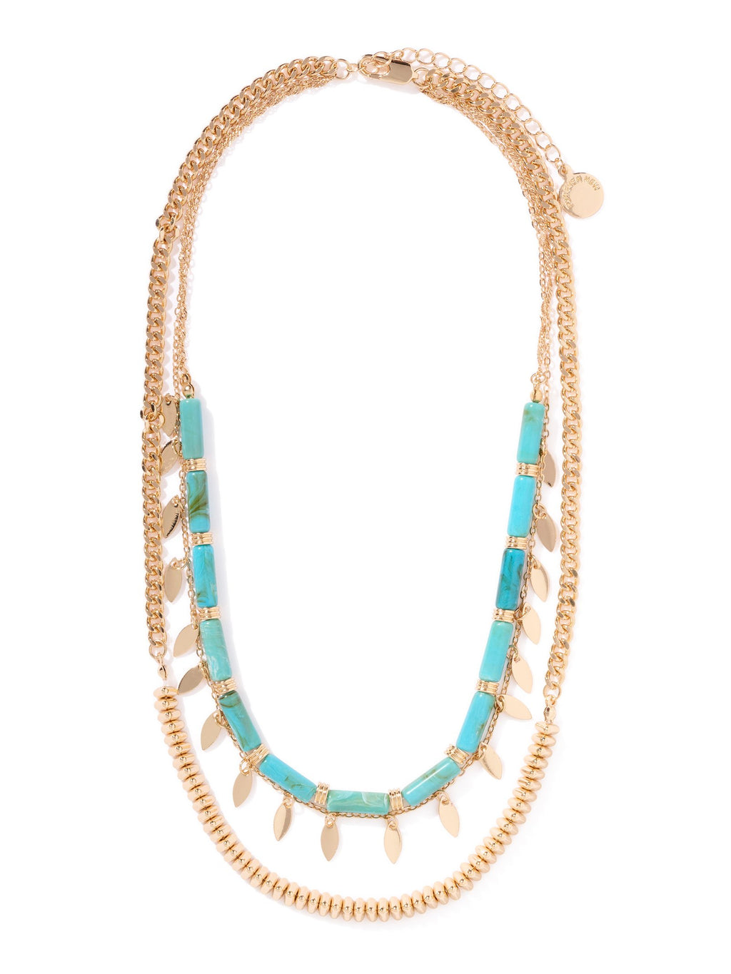 Signature Palmer Layered Stone Necklace
