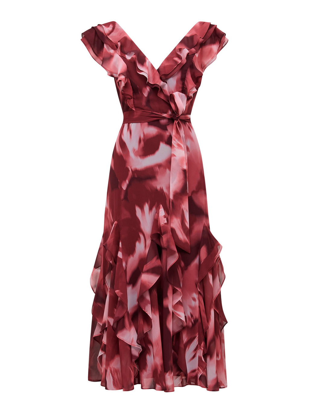 Naya Petite Ruffle Midi Dress
