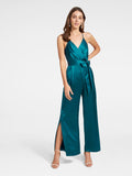 Maddison Satin Wrap Jumpsuit