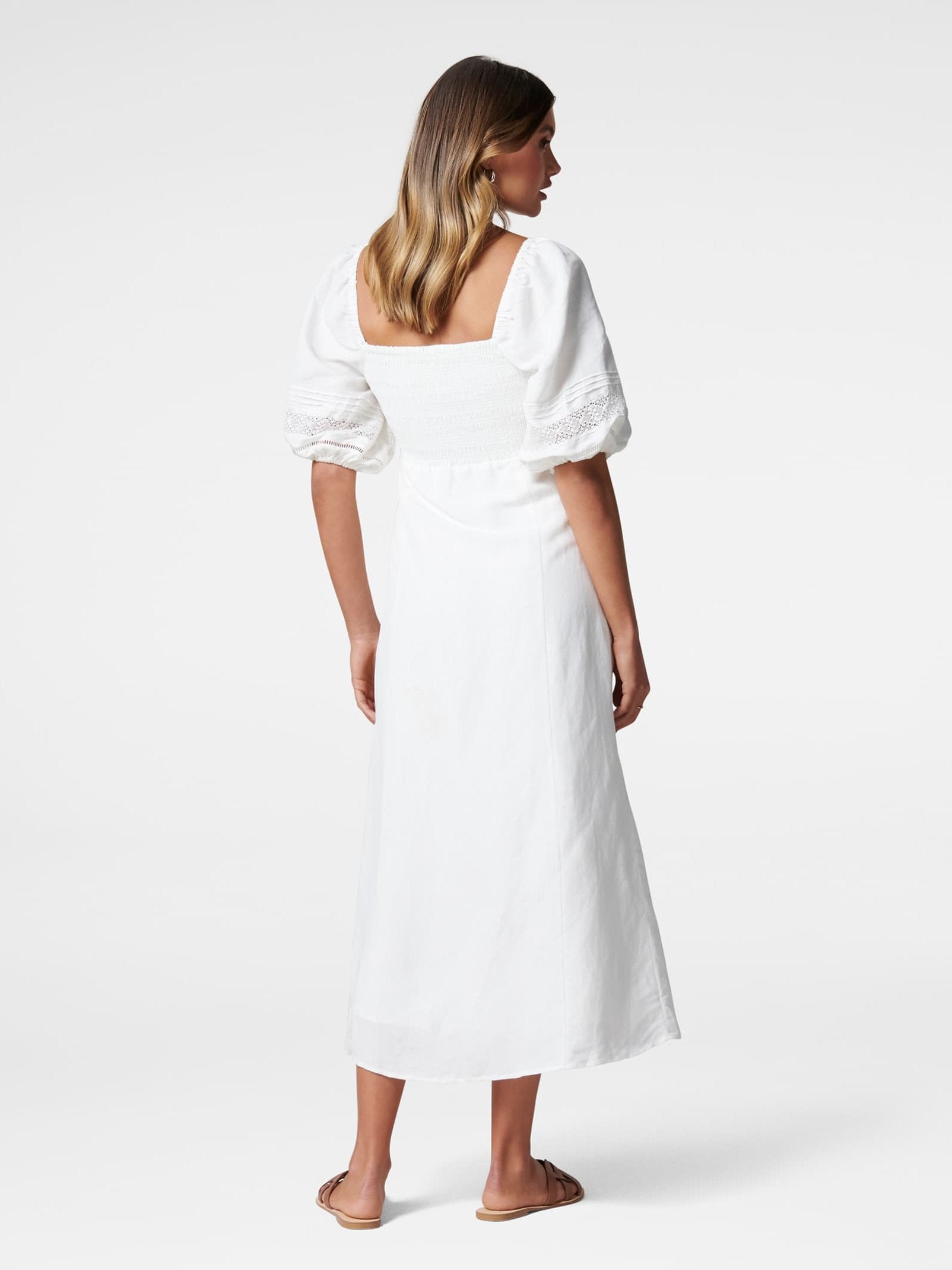 Indiana Lace Spliced Midi Dress