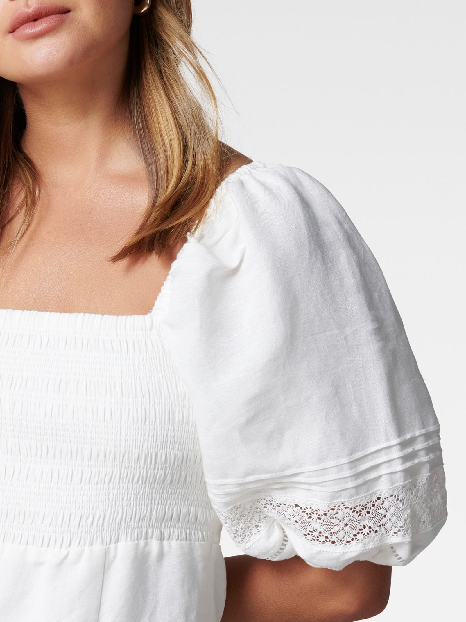 Indiana Lace Spliced Midi Dress