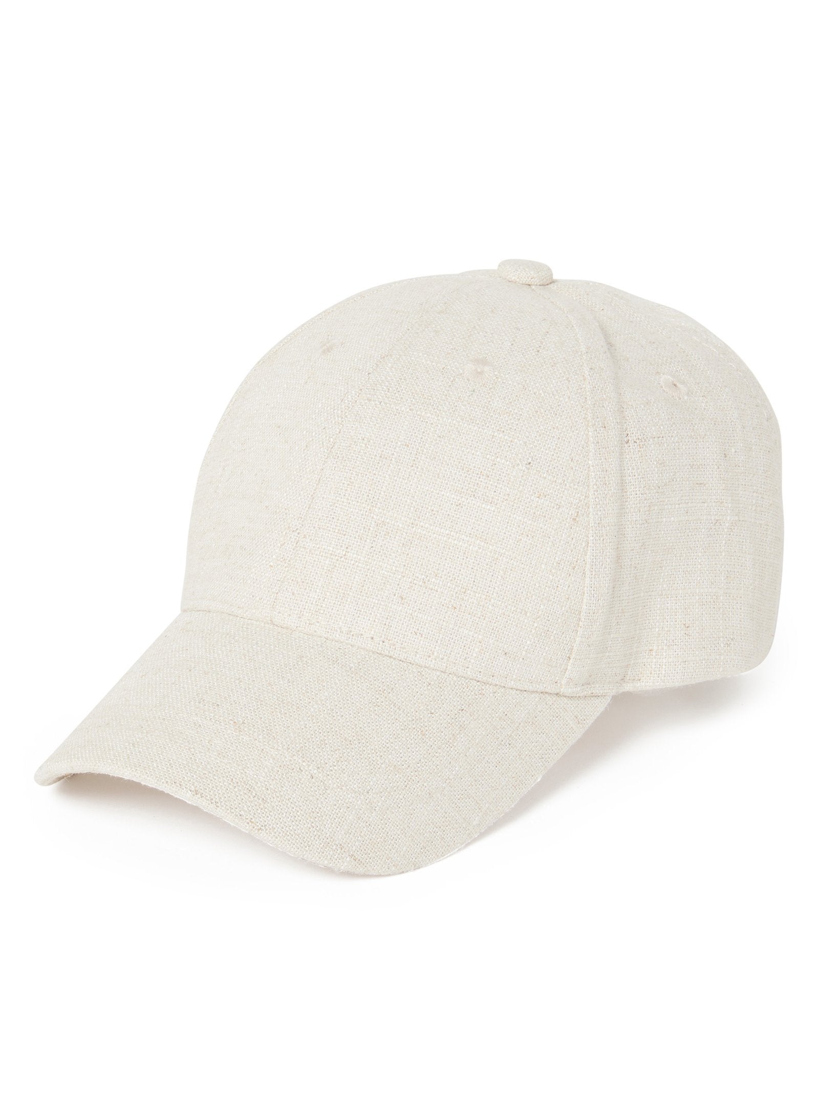 Mel Linen Peaked Cap