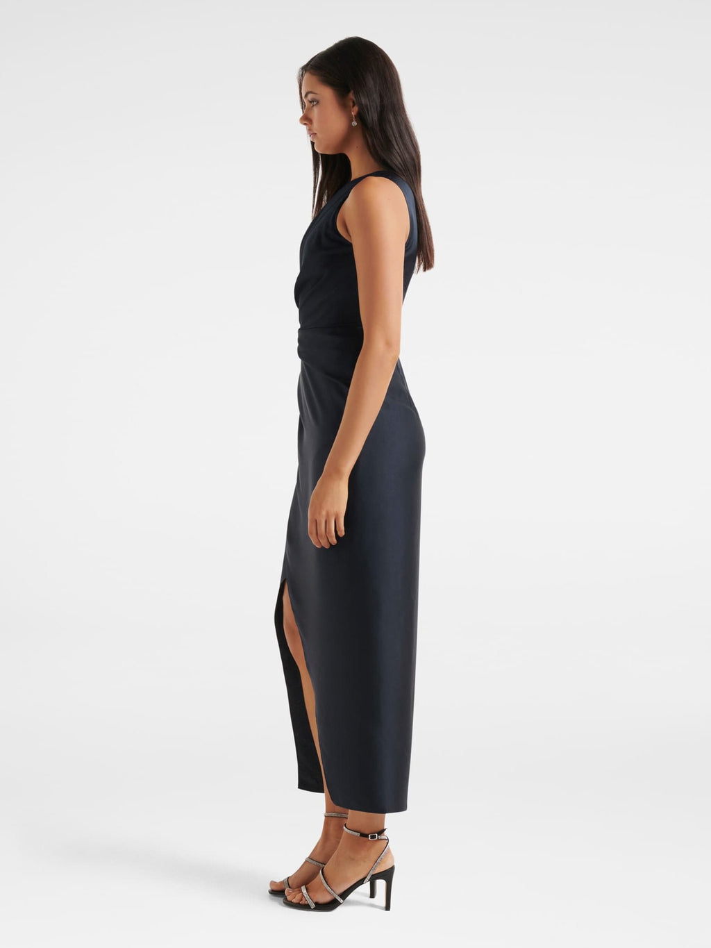 Melissa One Shoulder Satin Dress