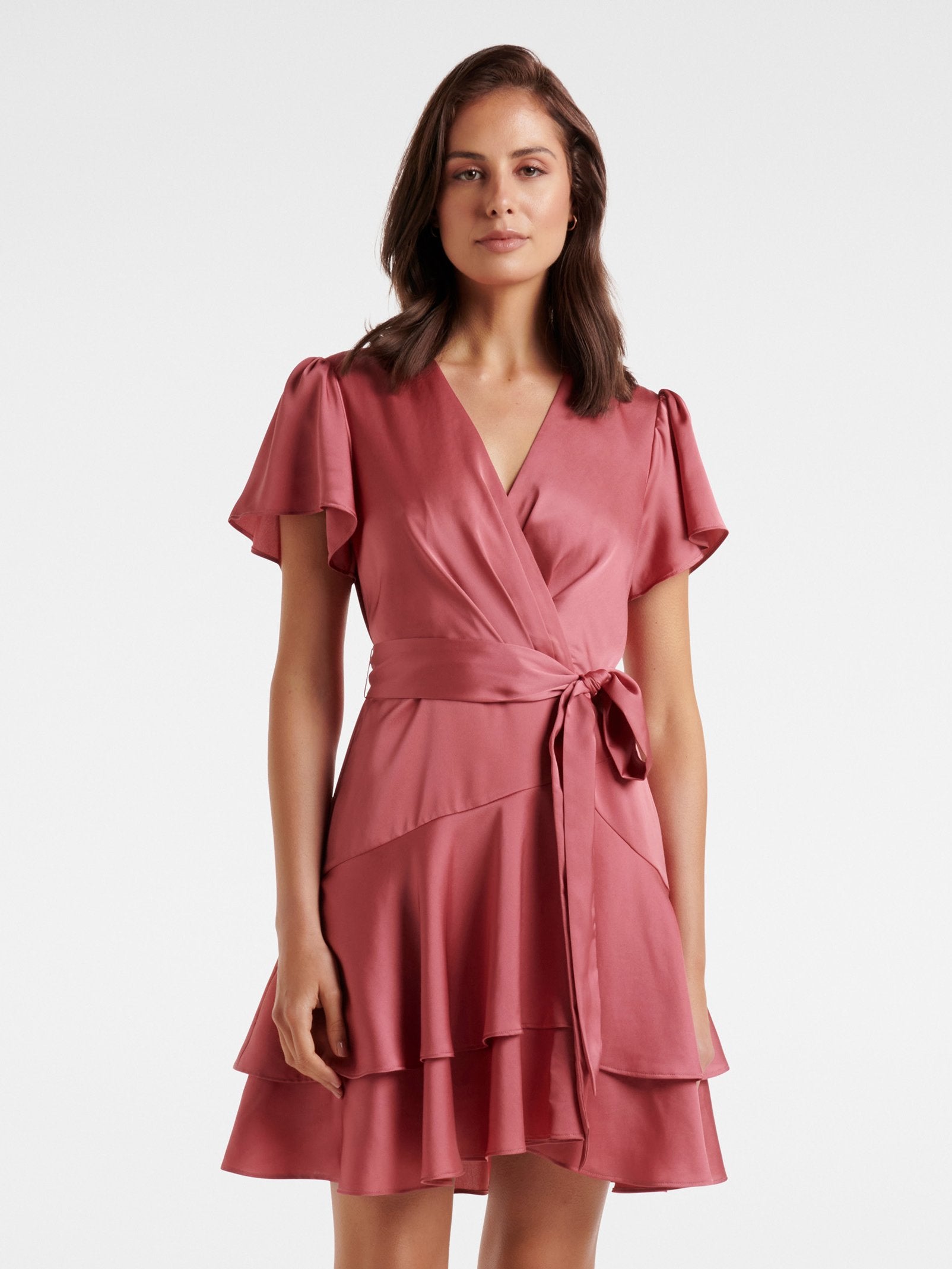 Aliyah Petite Lace Skater Mini Dress