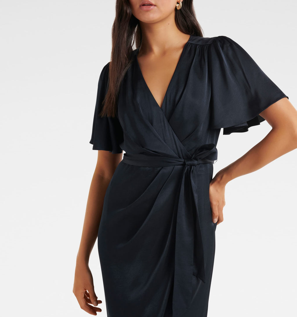 Carolina Satin Midi Dress