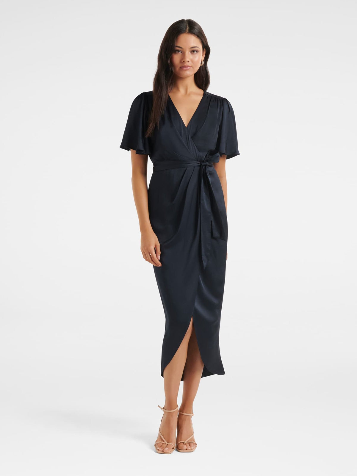 Carolina Satin Midi Dress