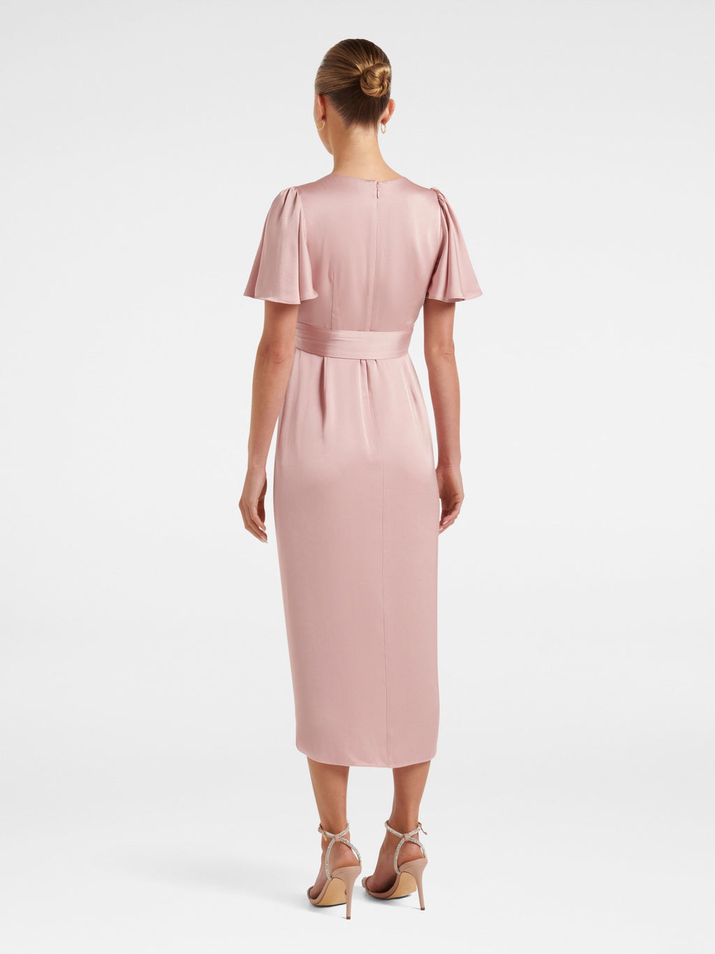 Carolina Petite Satin Midi Dress