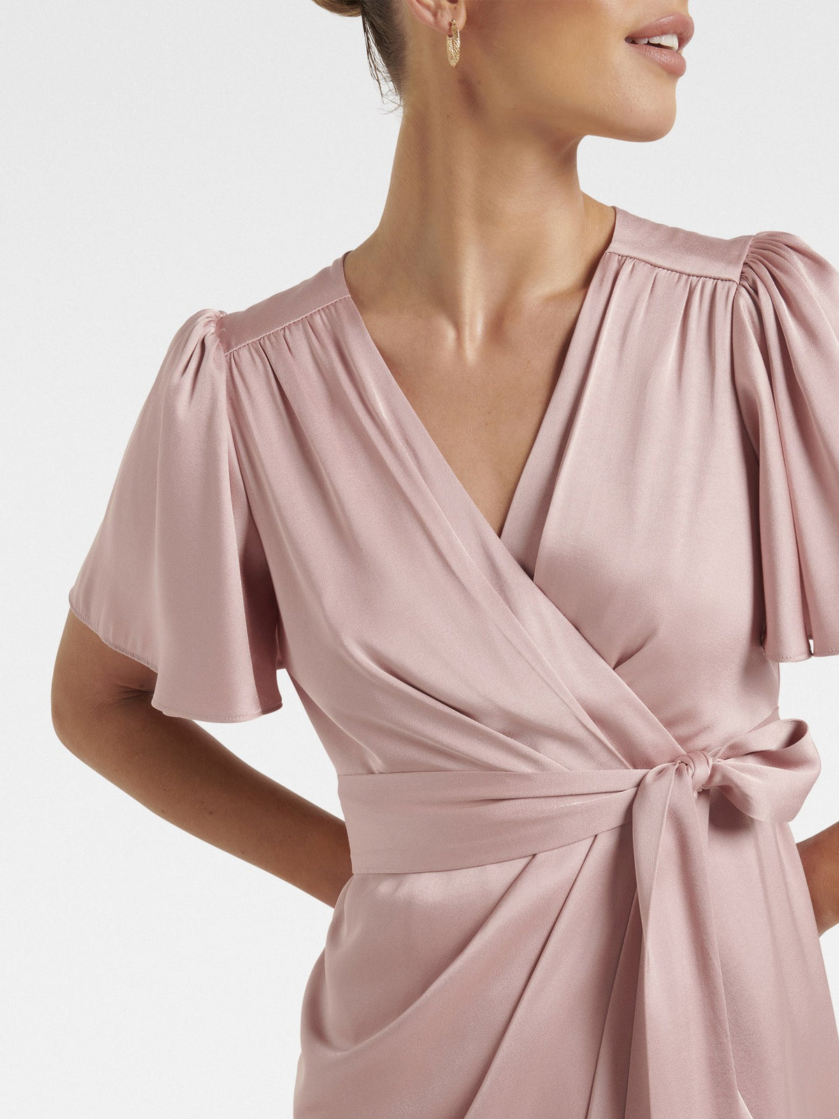 Carolina Petite Satin Midi Dress