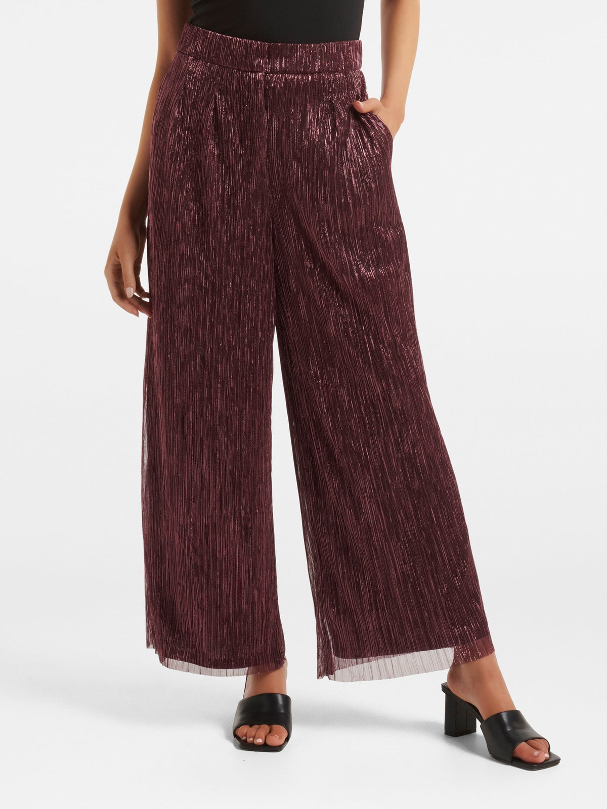 Dominic Petite Co-Ord Plisse Pant