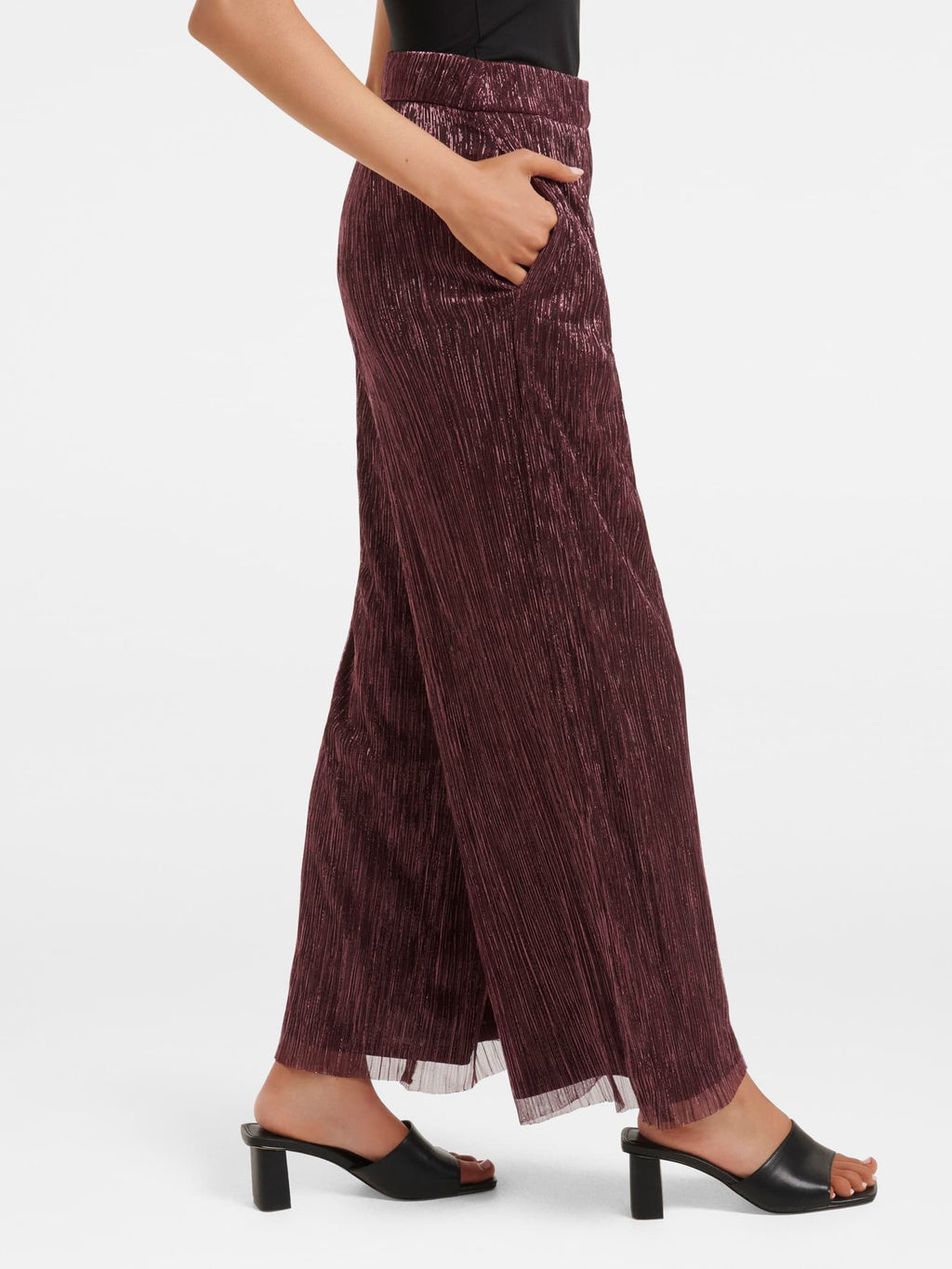 Dominic Petite Co-Ord Plisse Pant