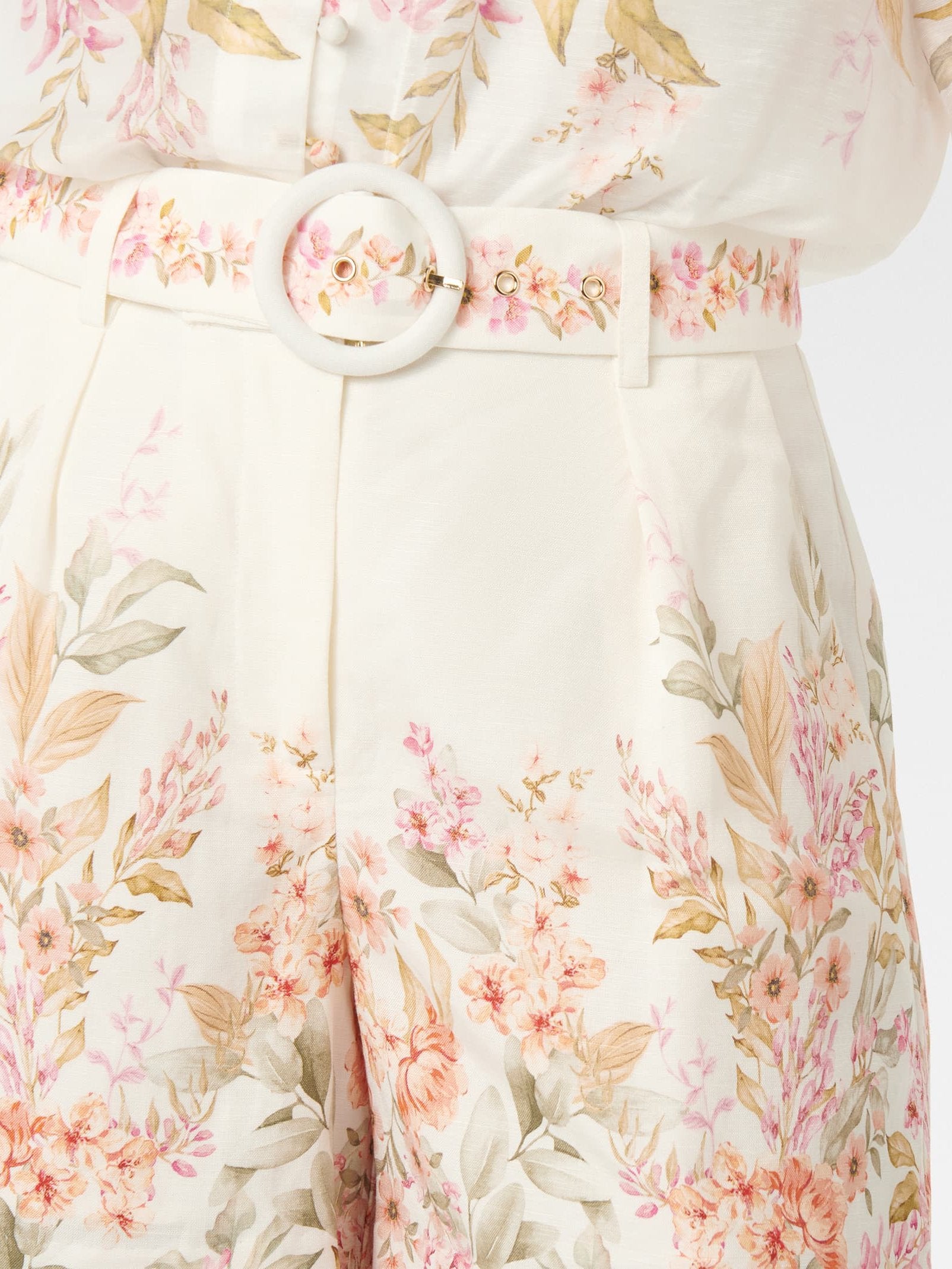  Kiara Belted Linen Short