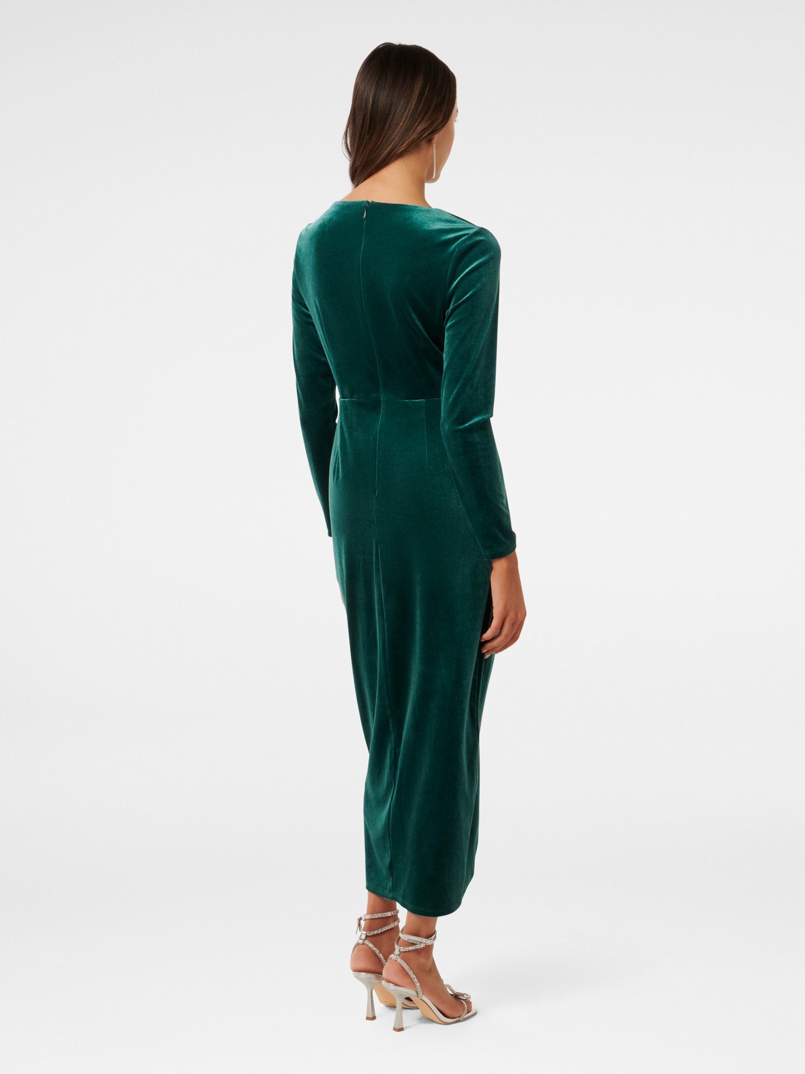  Sofia Petite Velvet Twist Midi Dress