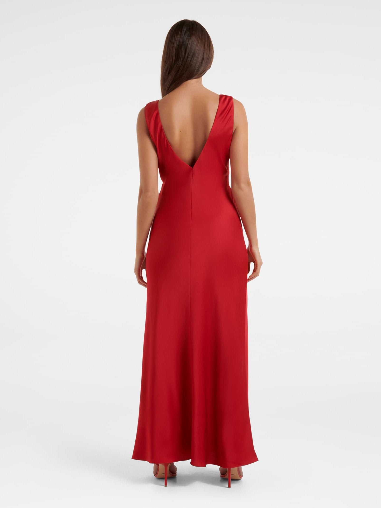 Parker Satin Twist Midi Dress