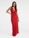 Parker Satin Twist Midi Dress