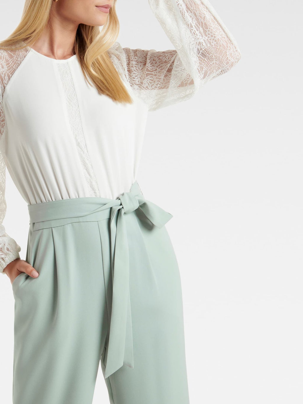 Lenore Lace Panelled Jumpsuit