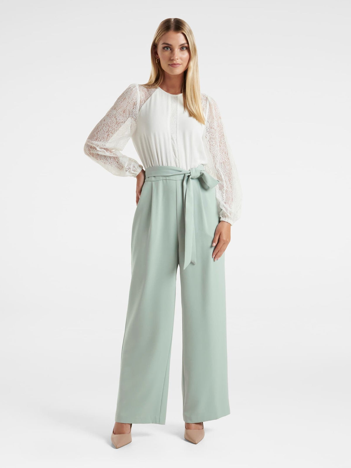 Lenore Lace Panelled Jumpsuit