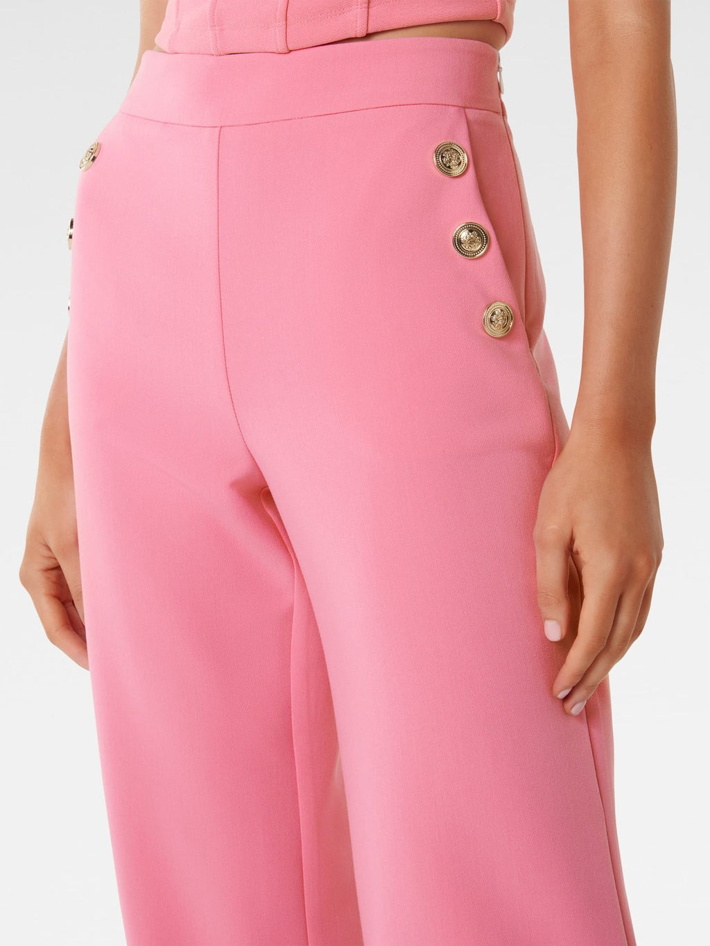 Megan Button Wide Leg Pant