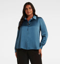 Ren Curve Satin Button Through Blouse