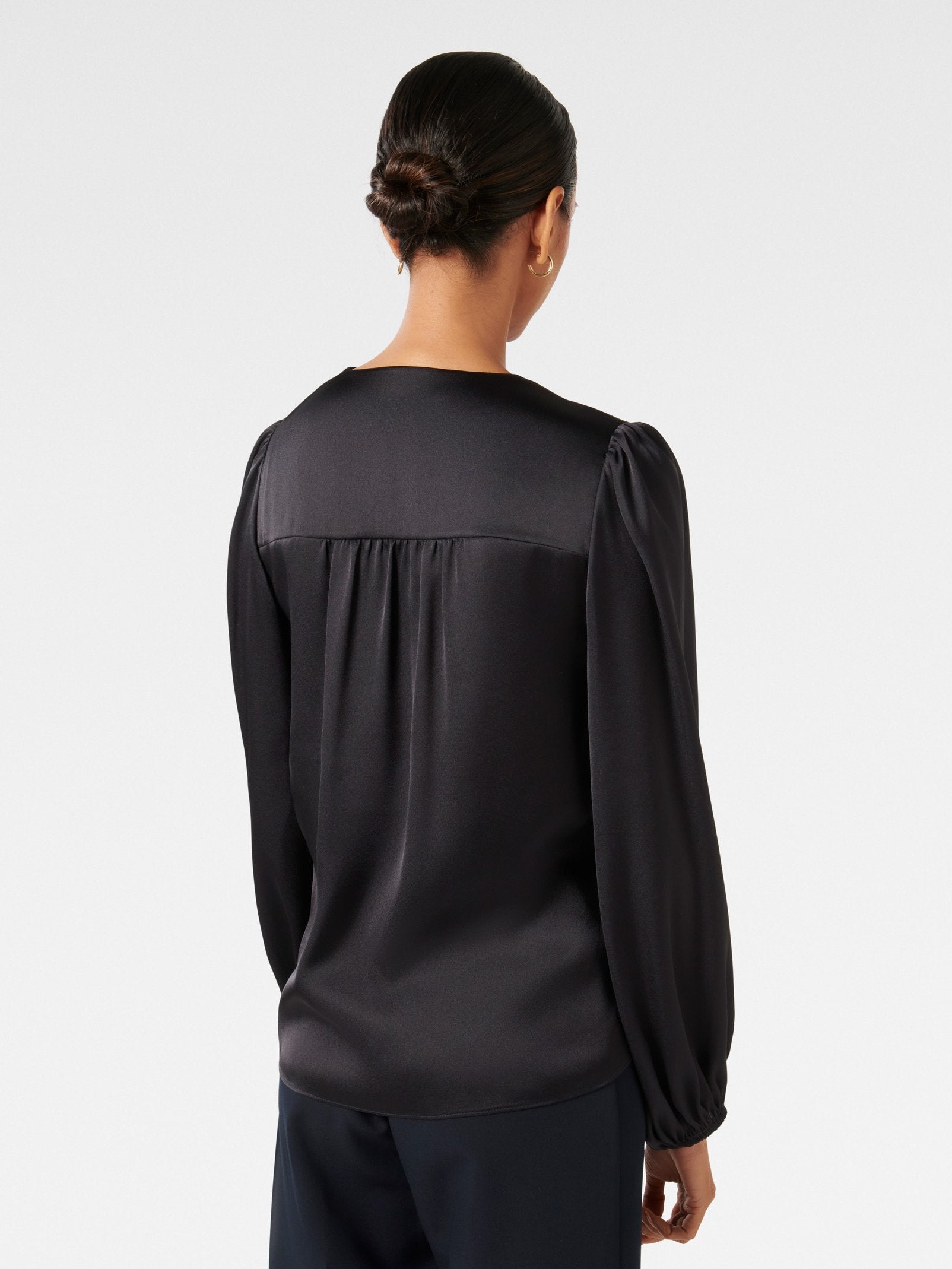 Christale Petite Twist Satin Blouse