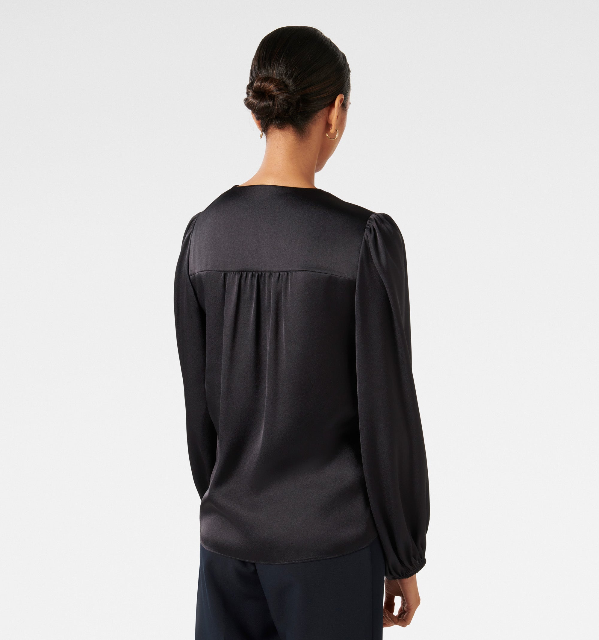 Christale Petite Twist Satin Blouse