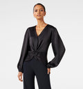 Christale Petite Twist Satin Blouse