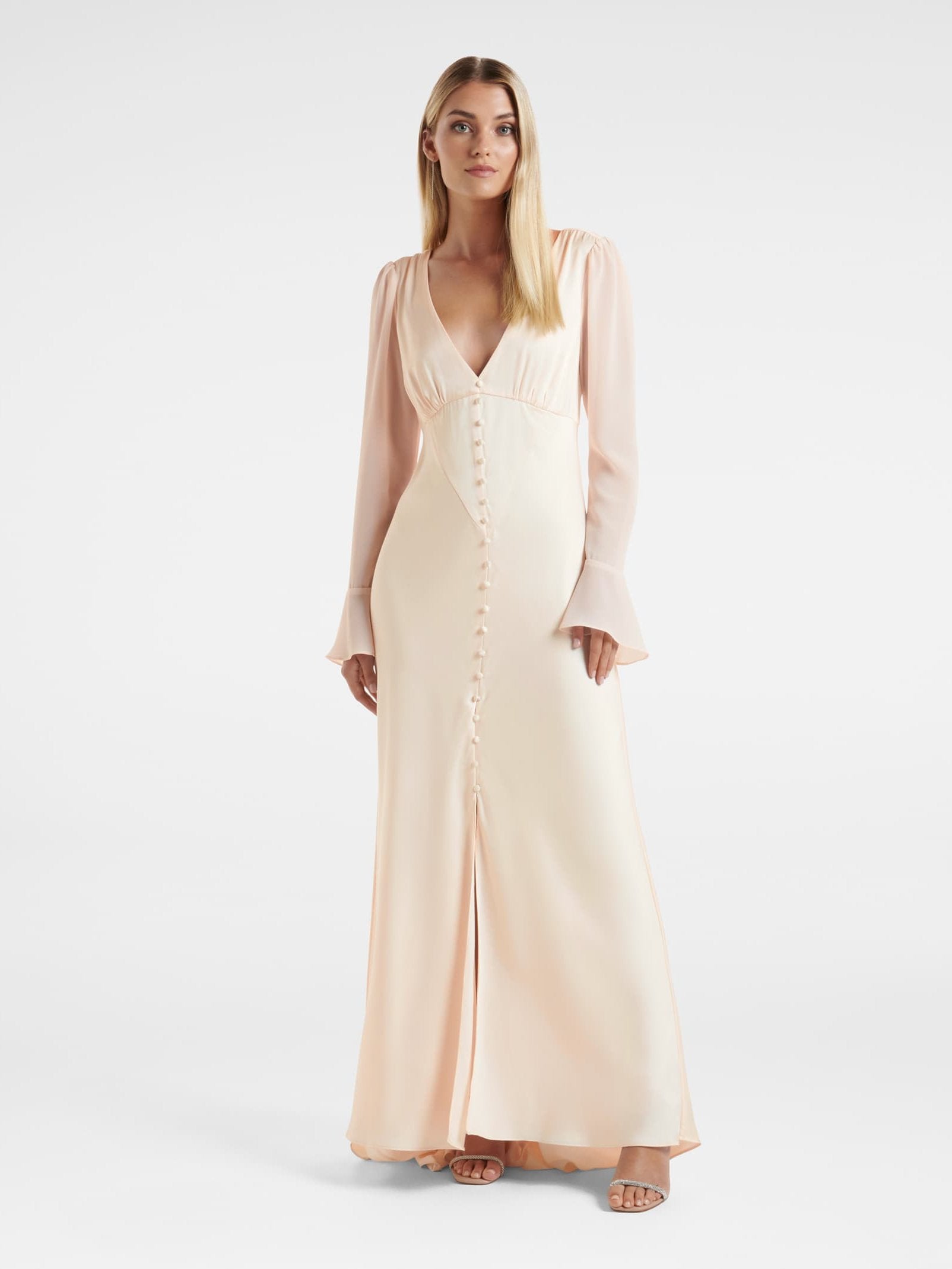 Willow Long Sleeve Button Down Maxi Dress