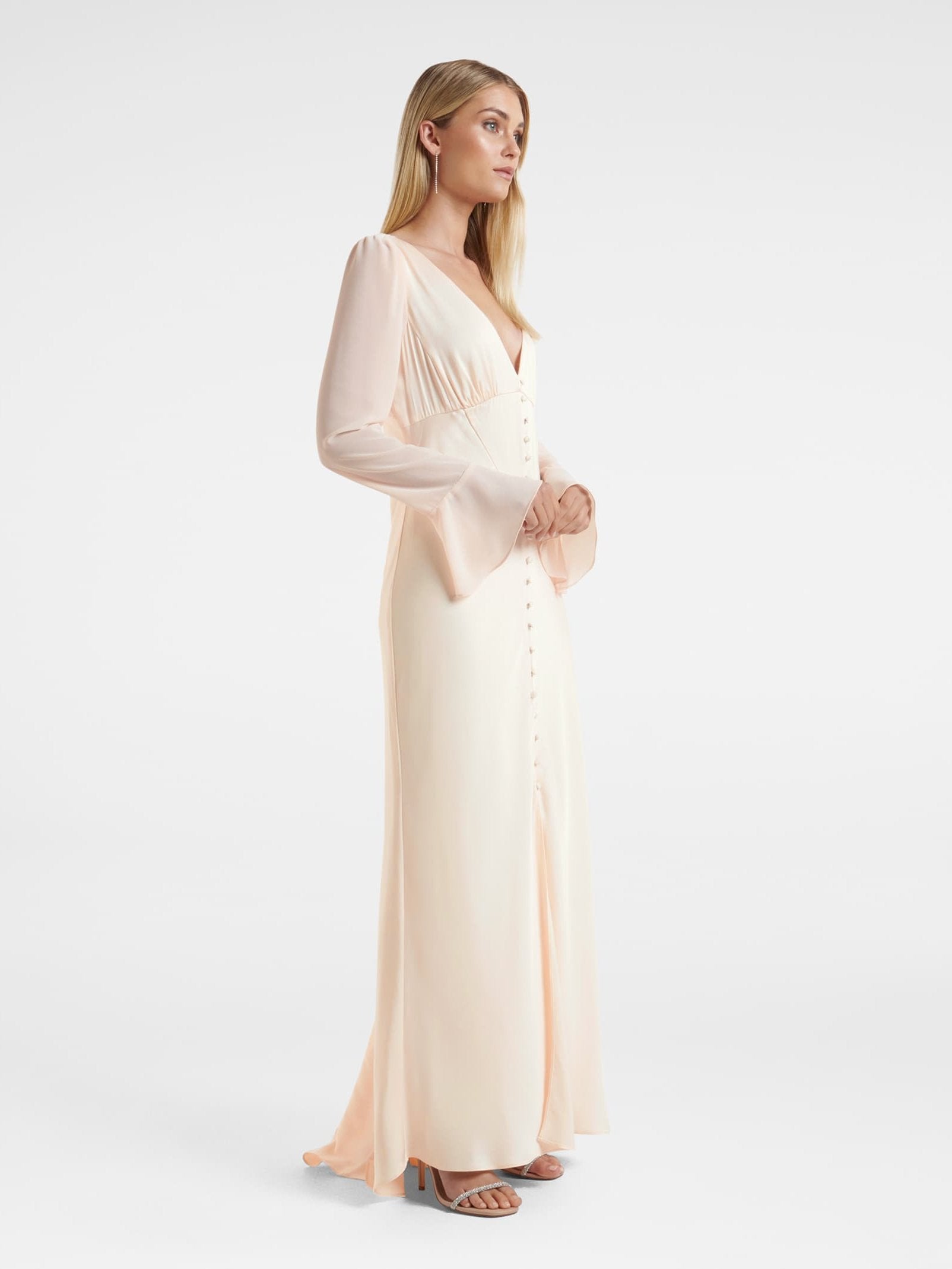 Willow Long Sleeve Button Down Maxi Dress