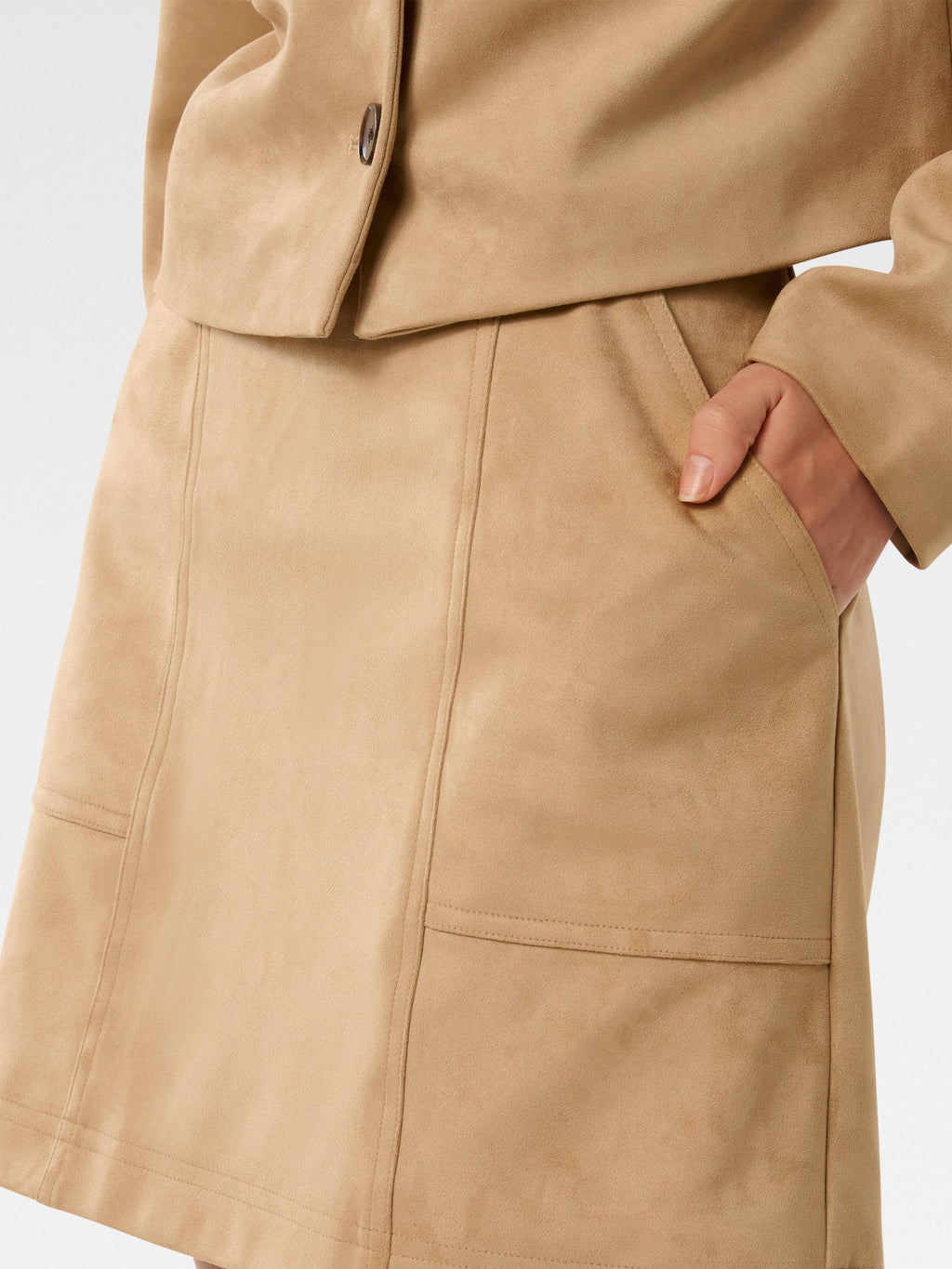  Leah Vegan Suede Mini Skirt