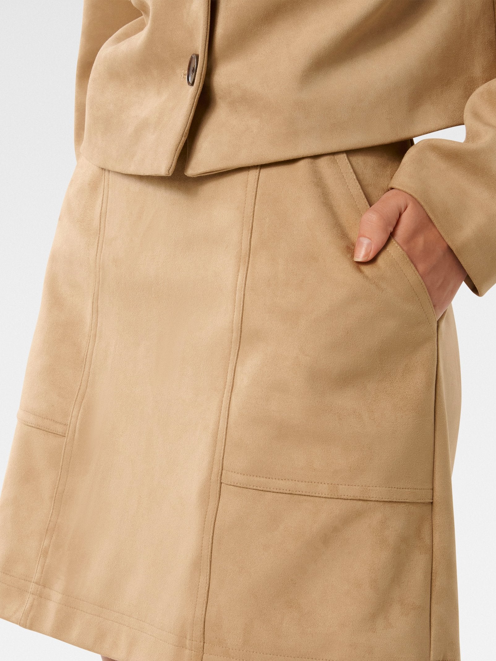  Leah Vegan Suede Mini Skirt