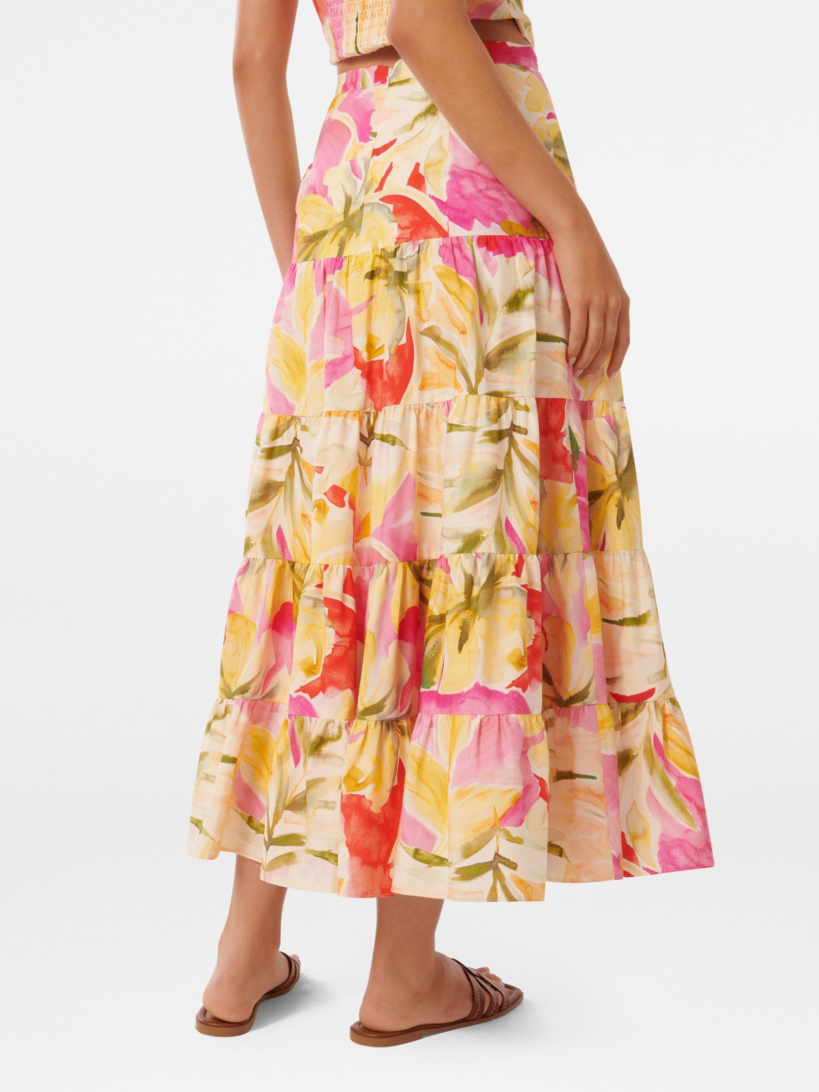  Tilly Tiered Midi Skirt