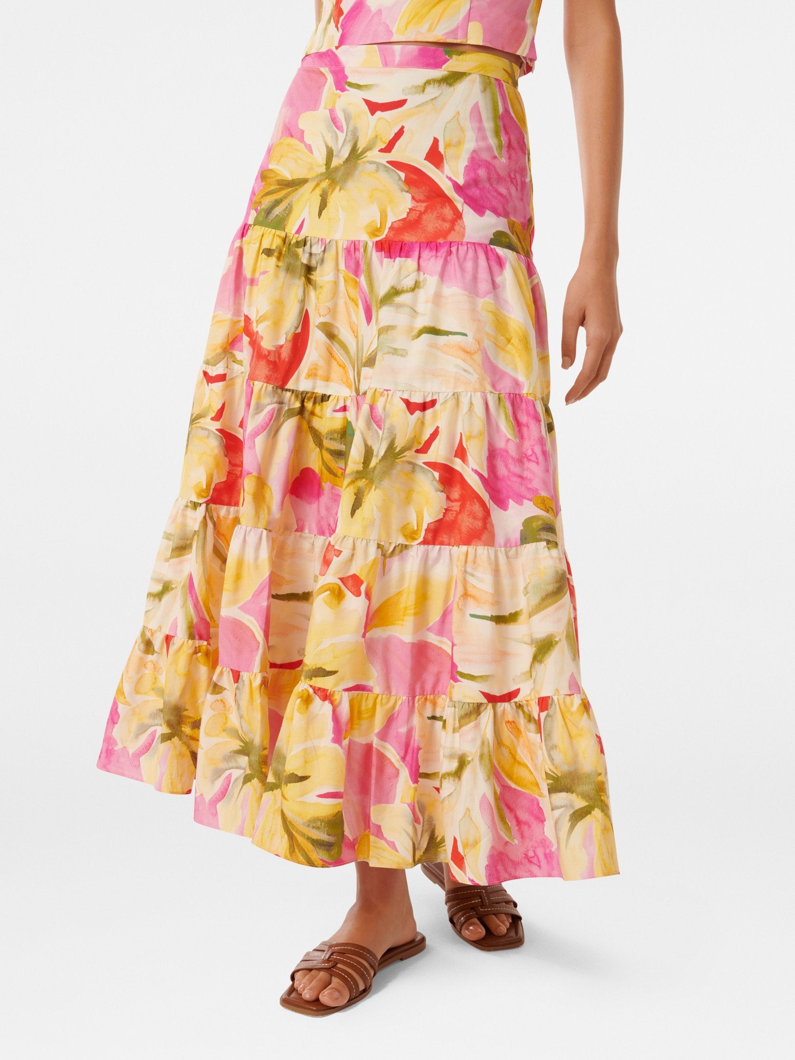  Tilly Tiered Midi Skirt
