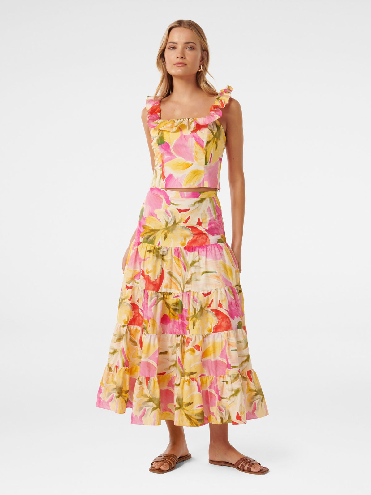 Tilly Tiered Midi Skirt