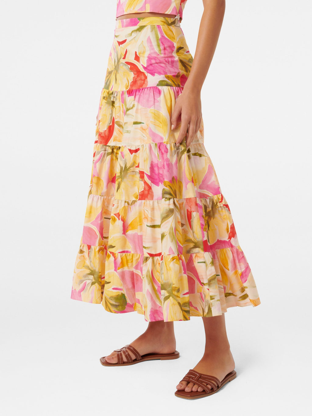  Tilly Tiered Midi Skirt