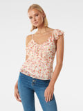 Natalya Asymmetric Ruffle Cami Top
