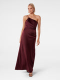 Kelly One Shoulder Satin Maxi Dress