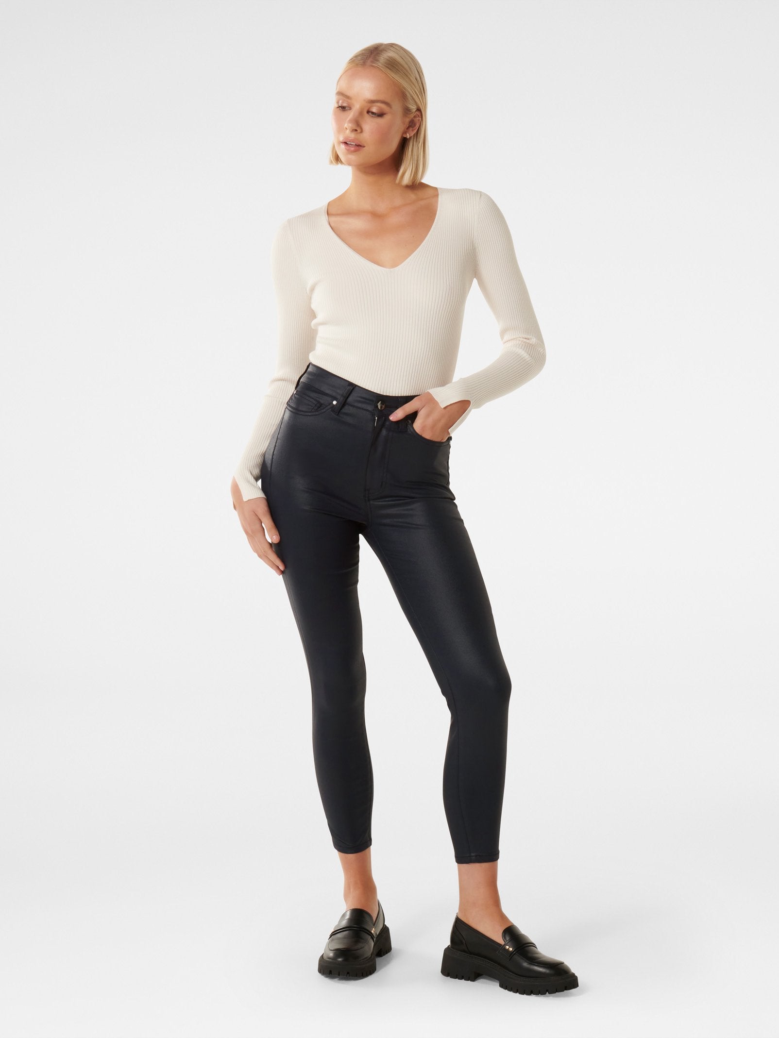 Bella Cropped High Rise Skinny Jean