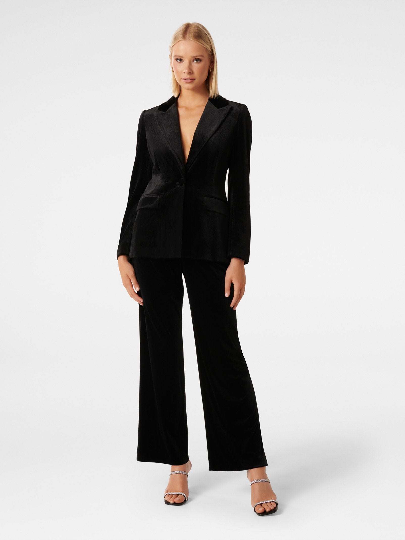 Vera Velvet Straight Leg Pant