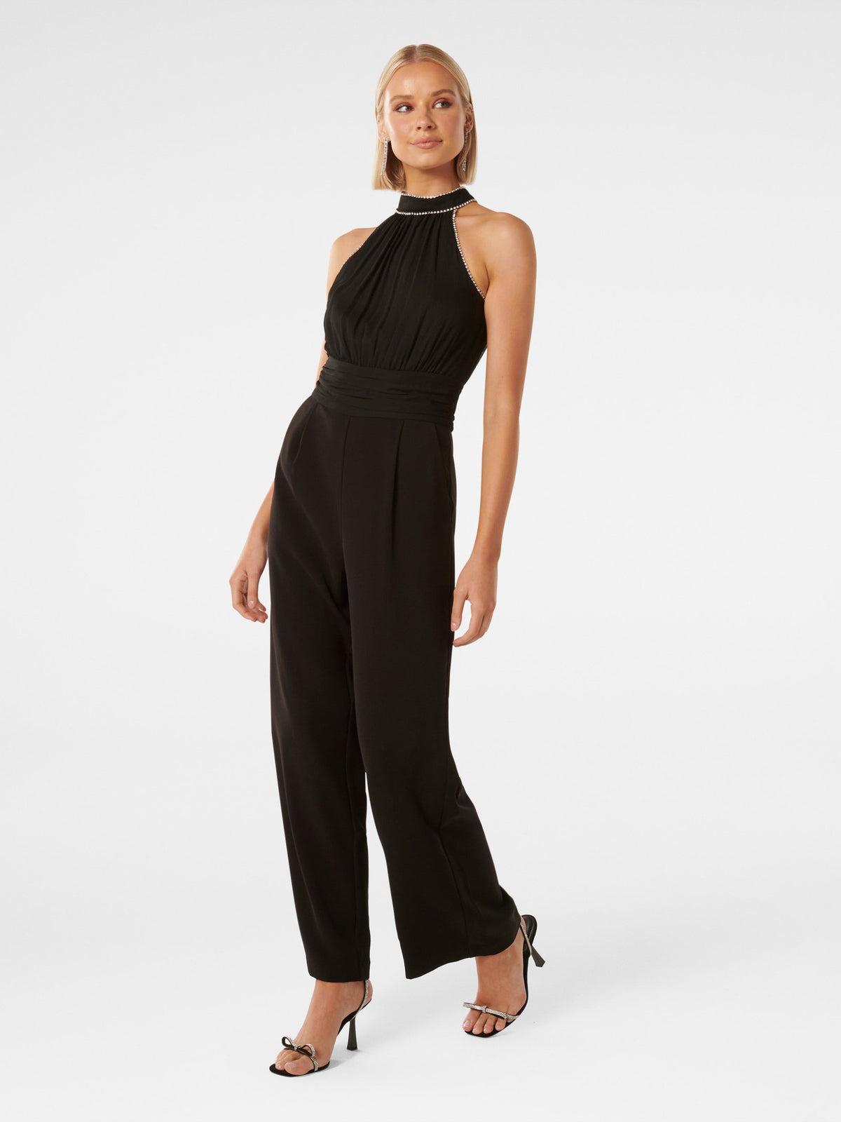 Lauren Halter Diamante Jumpsuit