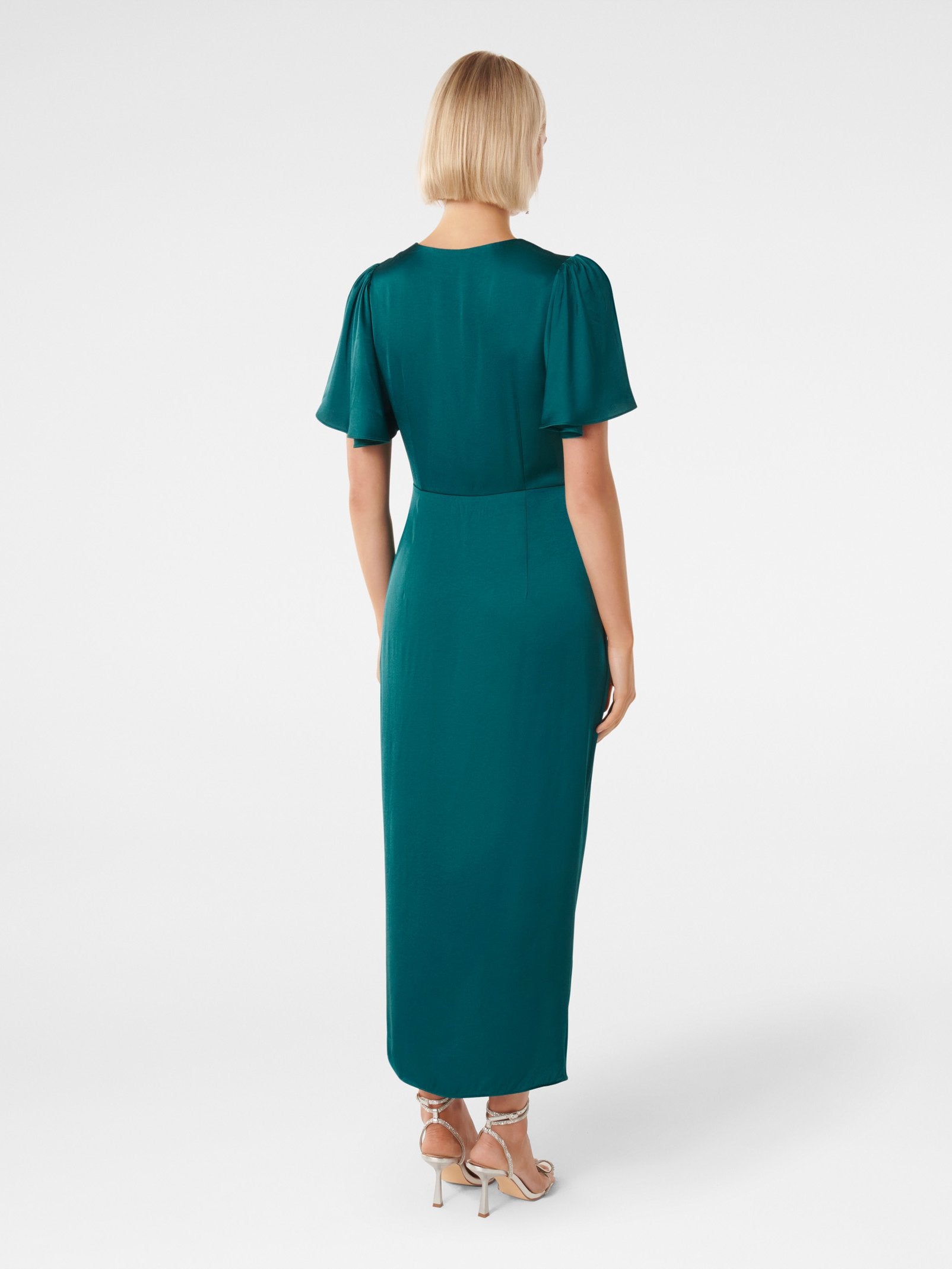Estelle Flutter Sleeve Midi Dress