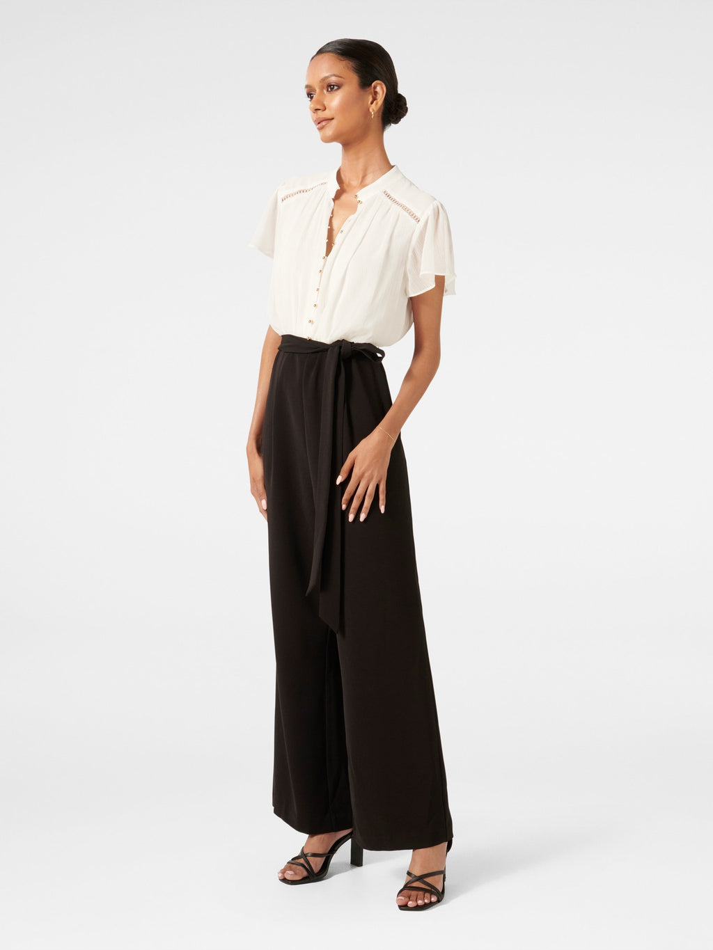 Mara Petite Flutter Jumpsuit