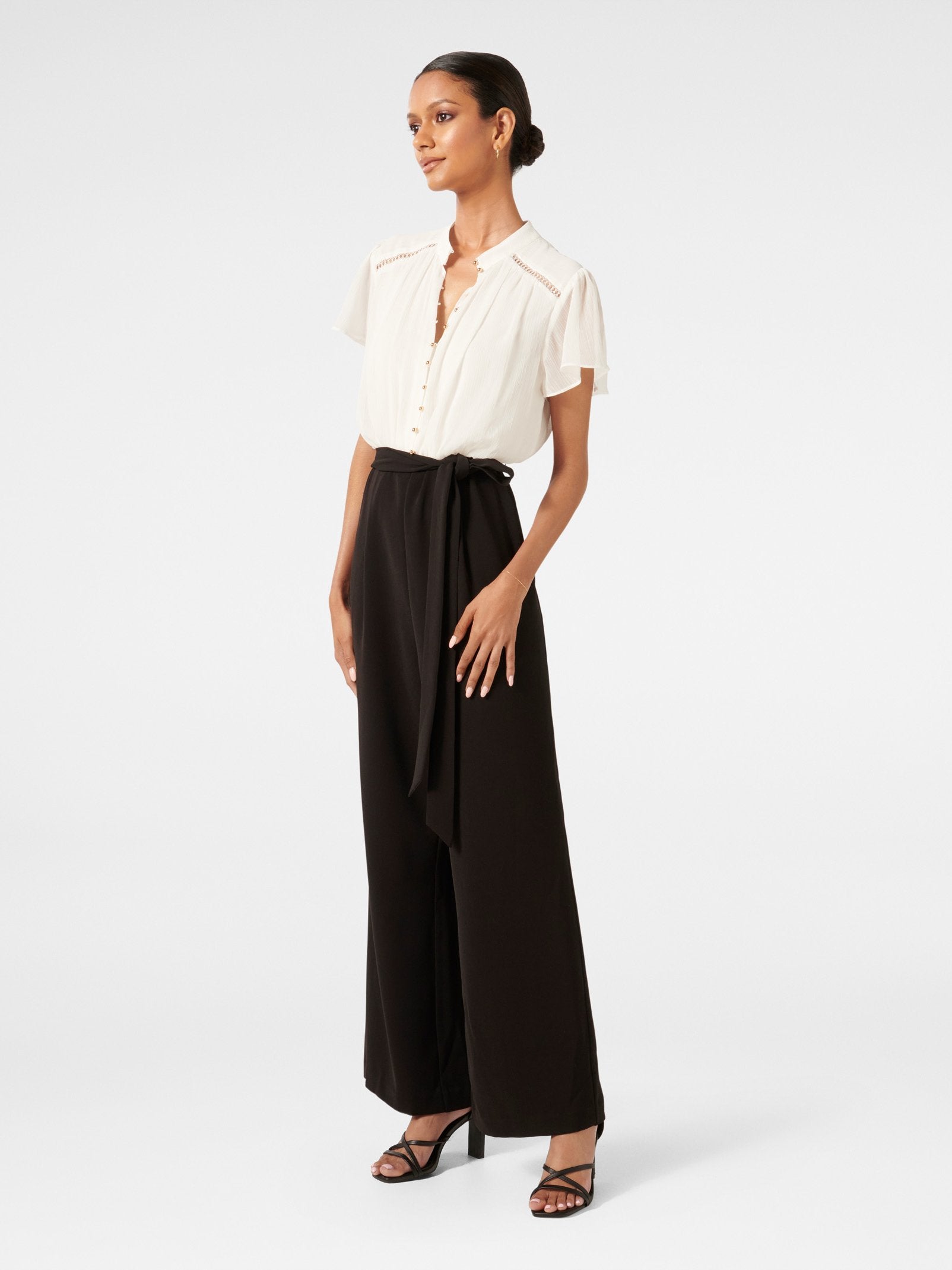Mara Petite Flutter Jumpsuit