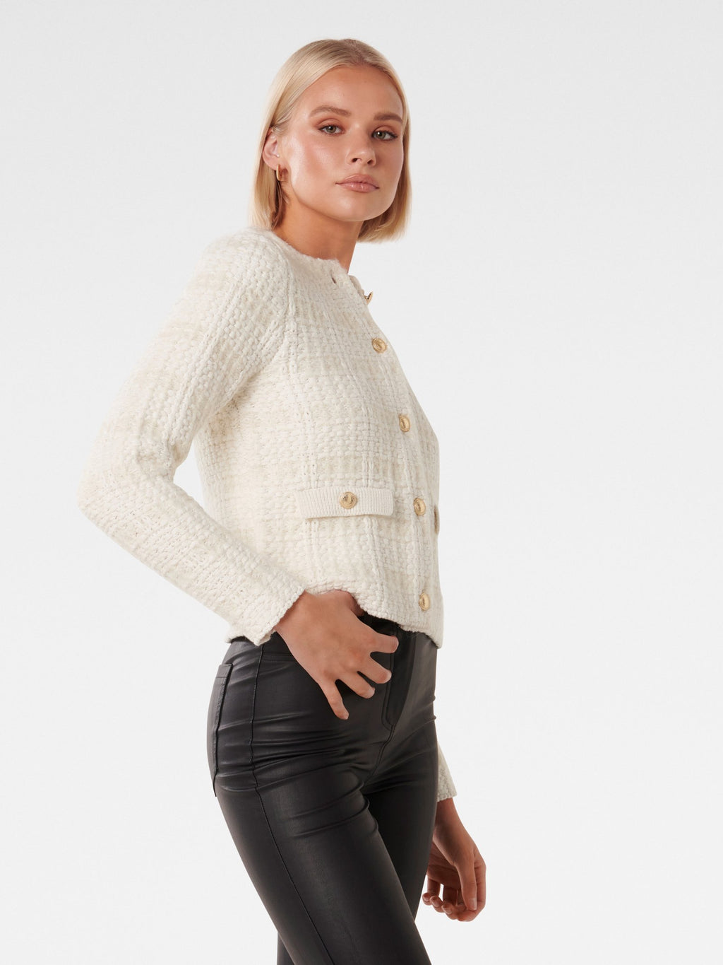Amy Textured Knit Cardigan