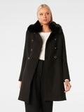 Susie Faux Fur Collar Dolly Coat