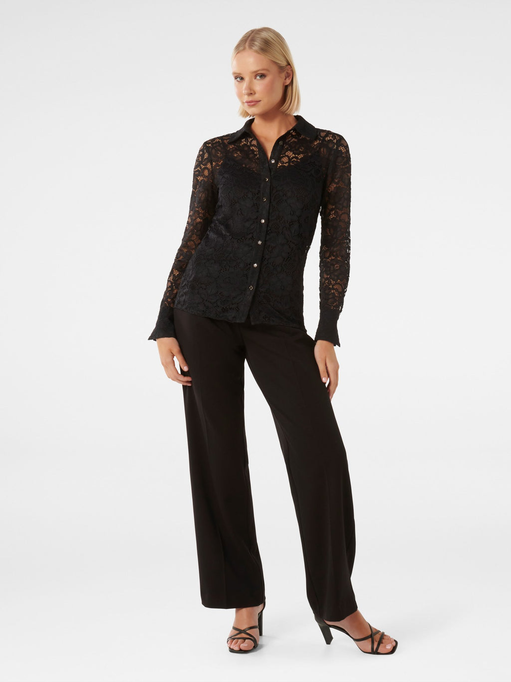 Ita Lace Button Down Shirt