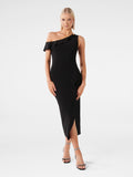Tyra One Shoulder Ruffle Bodycon Dress