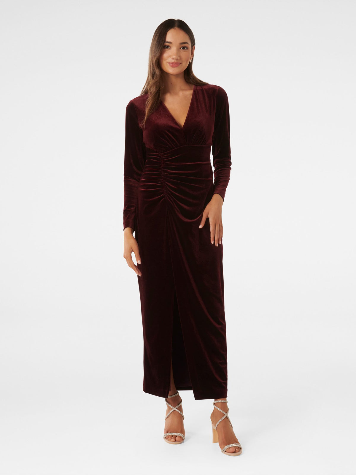 Marisa Petite Velvet Maxi Dress