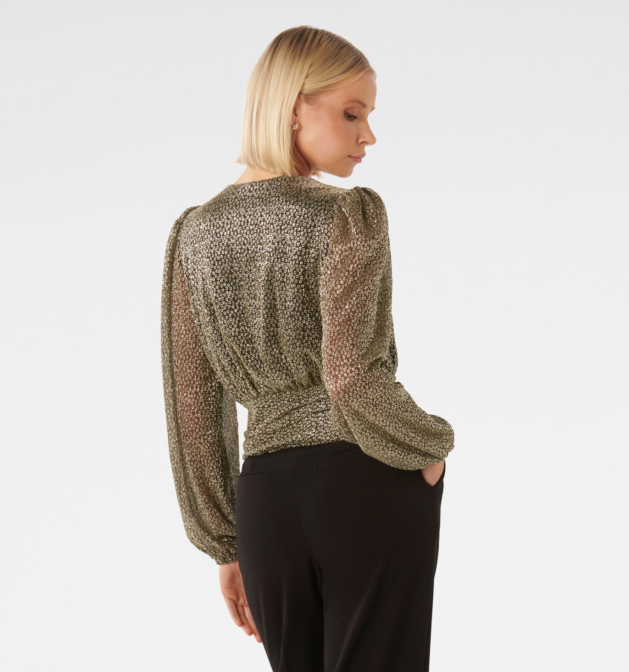 Swathi Tie Wrap Blouse