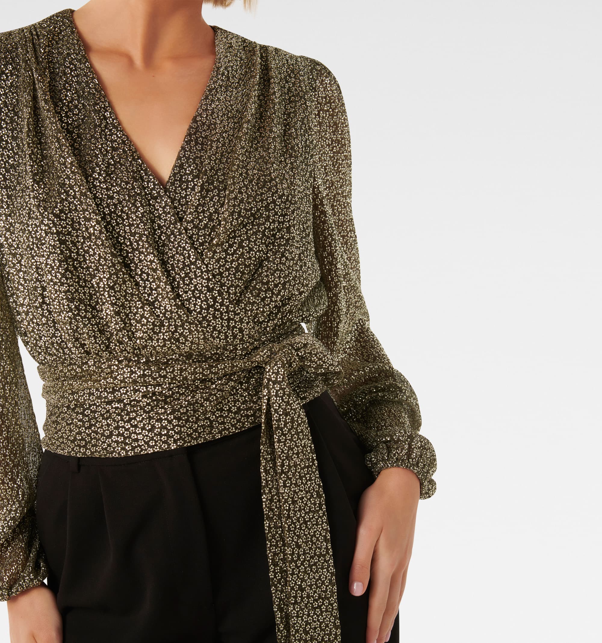 Swathi Tie Wrap Blouse