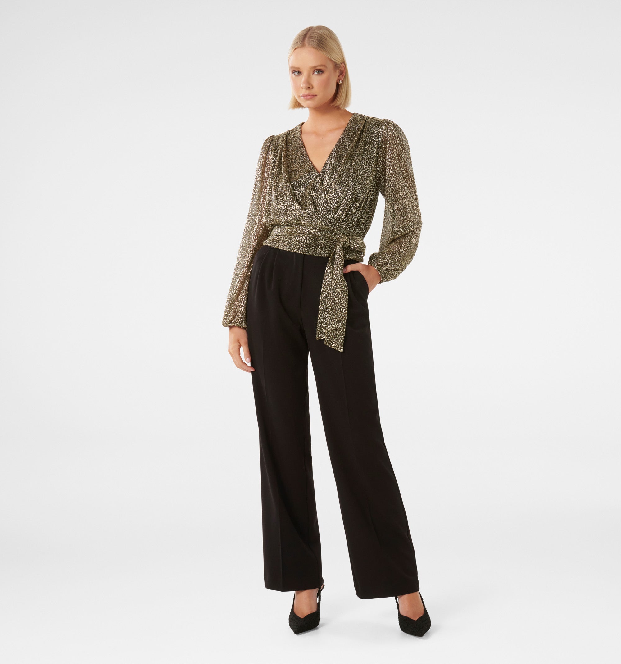 Swathi Tie Wrap Blouse